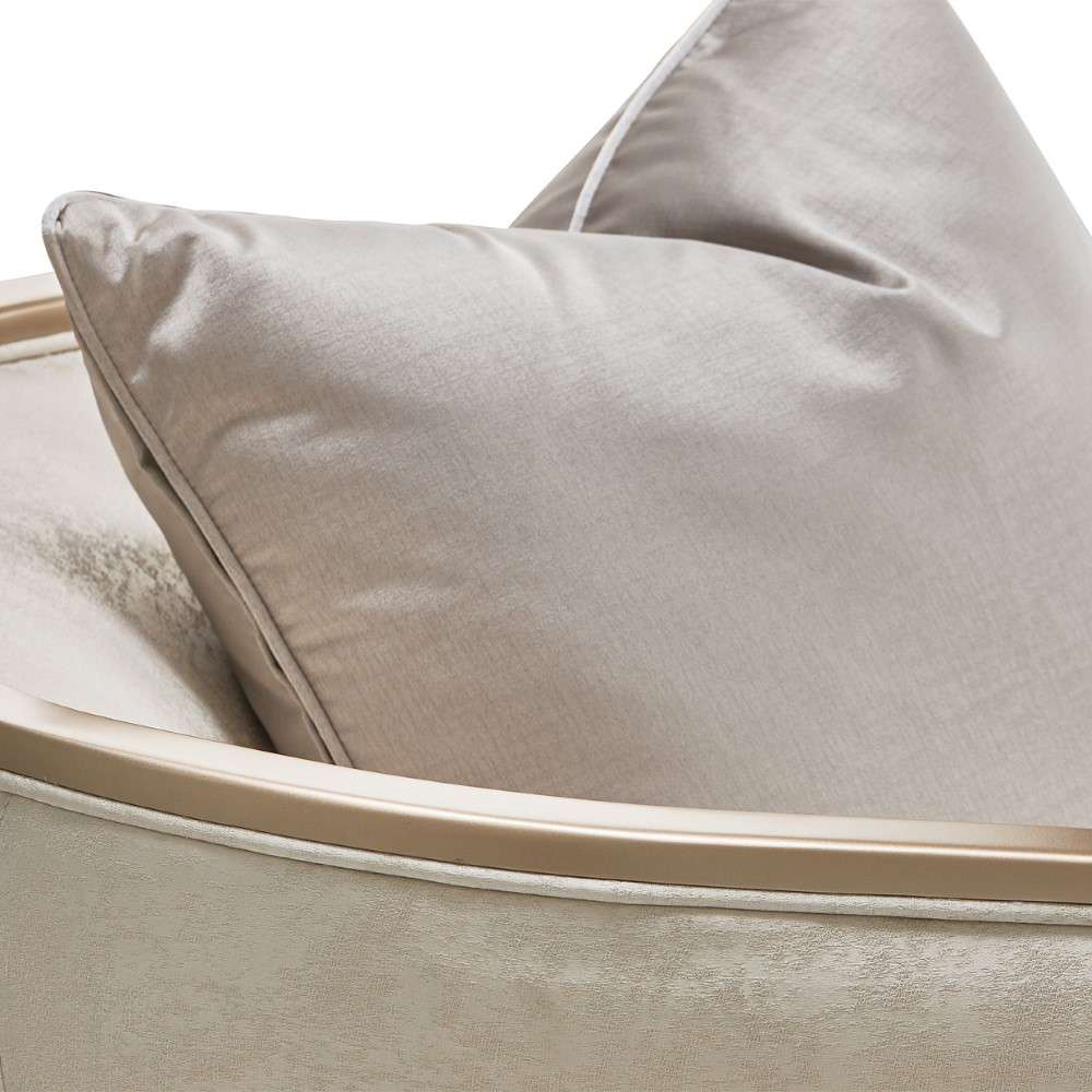 AICO by Michael Amini - Malibu Crest Chair - Cloud White/Chardonnay - N9007835-CLDWH-822 veiw 6