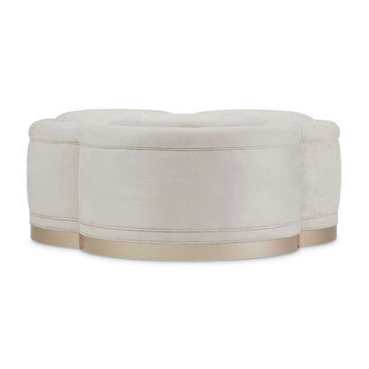 AICO by Michael Amini - Malibu Crest Cocktail Ottoman - Chardonnay - N9007879-DOSKN-822 veiw 3