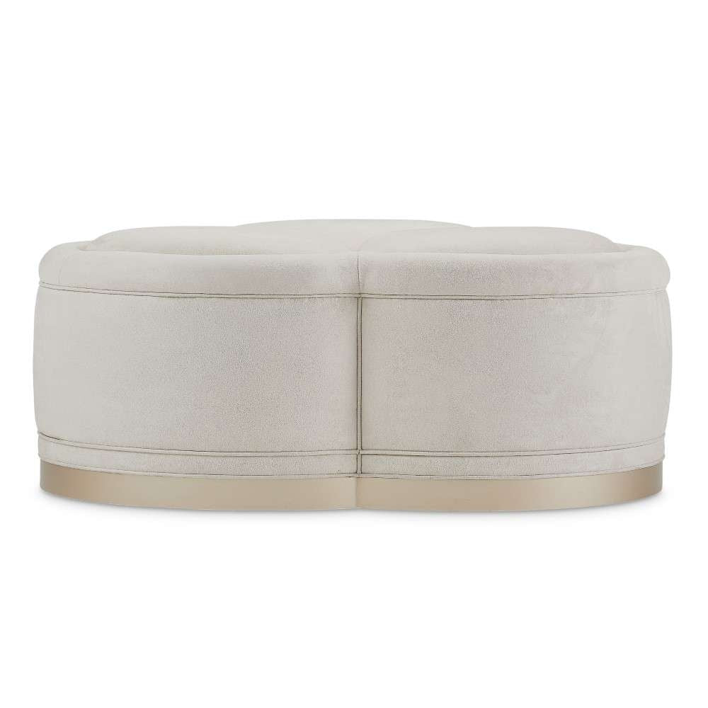 AICO by Michael Amini - Malibu Crest Cocktail Ottoman - Chardonnay - N9007879-DOSKN-822 veiw 4