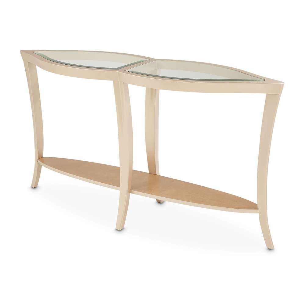 AICO by Michael Amini - Malibu Crest Console Table - Chardonnay - N9007223-822 veiw 1