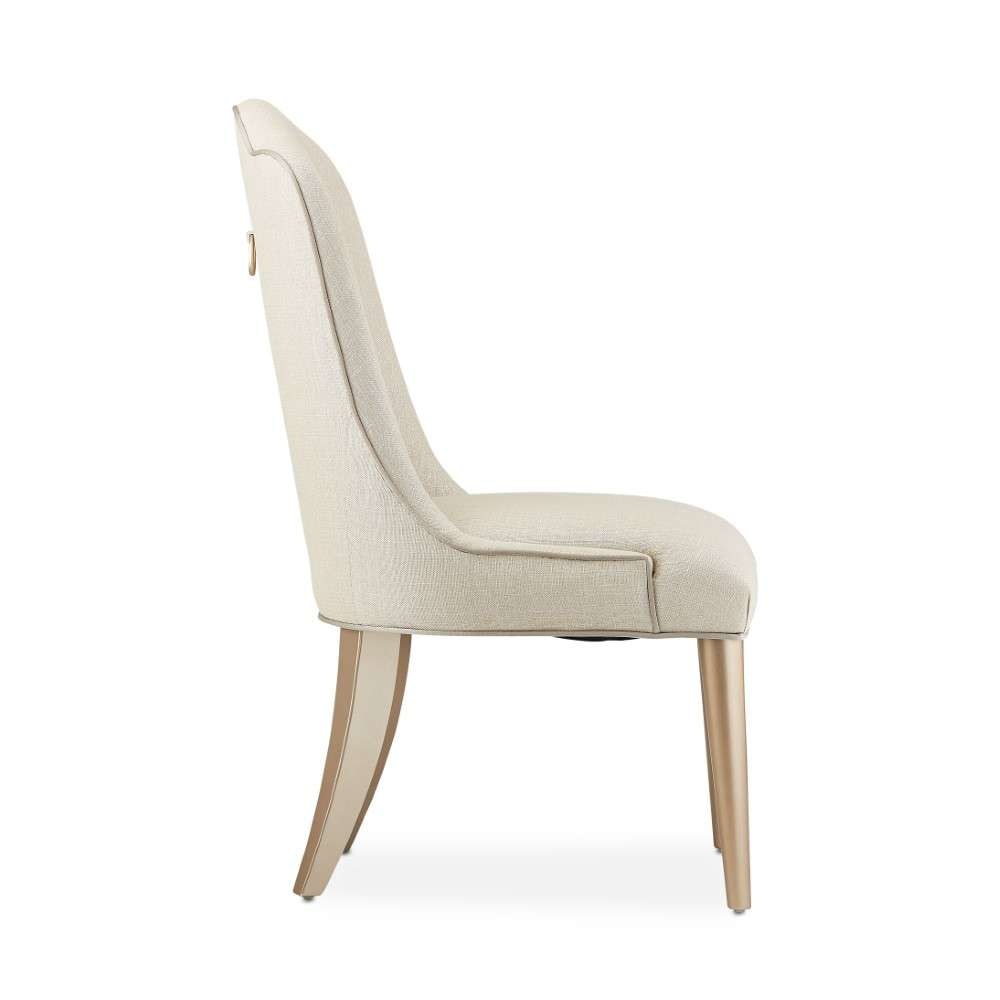 AICO by Michael Amini - Malibu Crest Dining Side Chair (Set of 2) - Chardonnay - N9007003-822 veiw 3