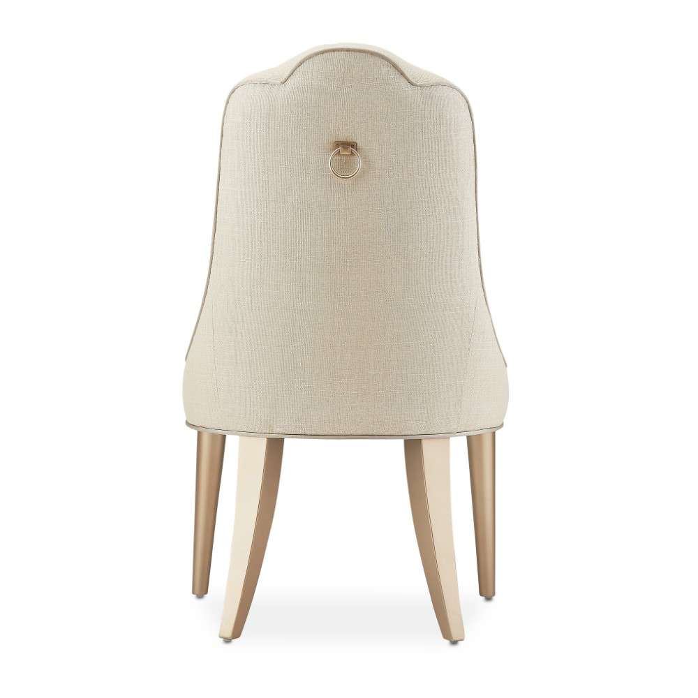 AICO by Michael Amini - Malibu Crest Dining Side Chair (Set of 2) - Chardonnay - N9007003-822 veiw 4