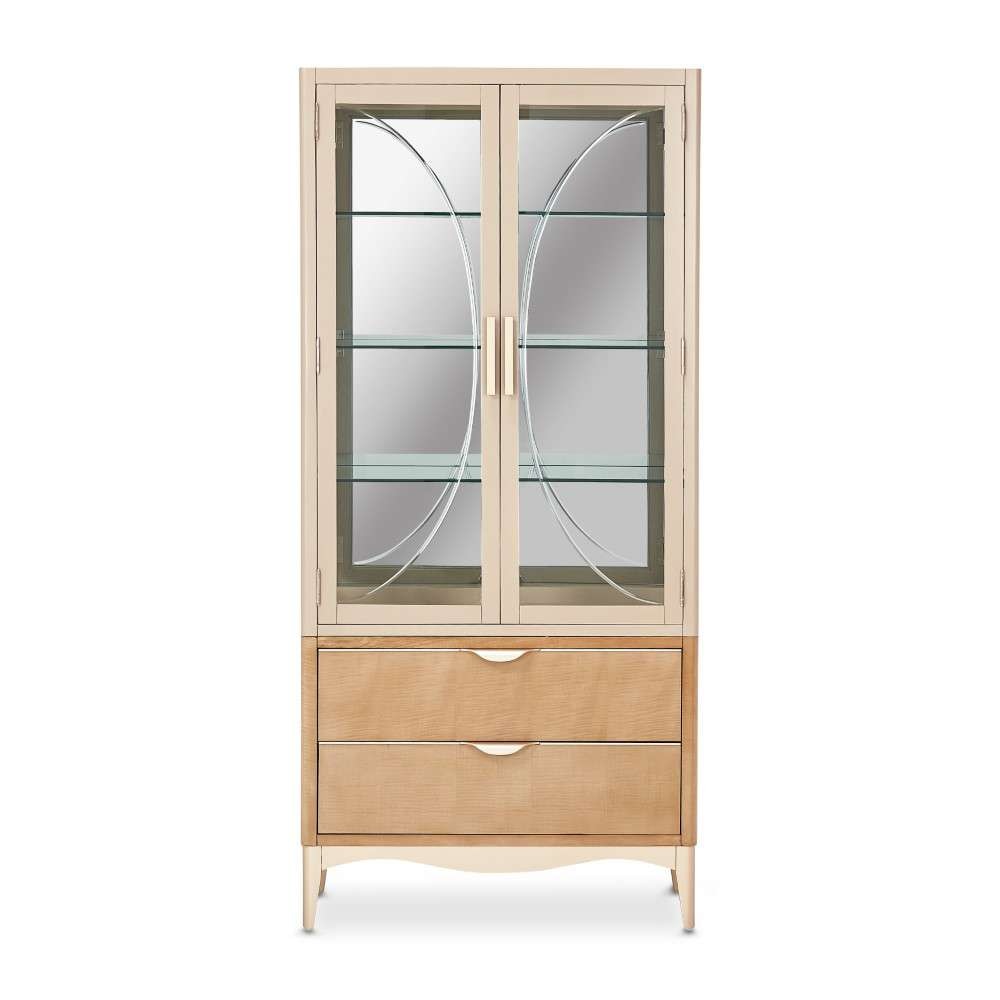 AICO by Michael Amini - Malibu Crest Display Cabinet - Chardonnay - N9007209-822 veiw 3