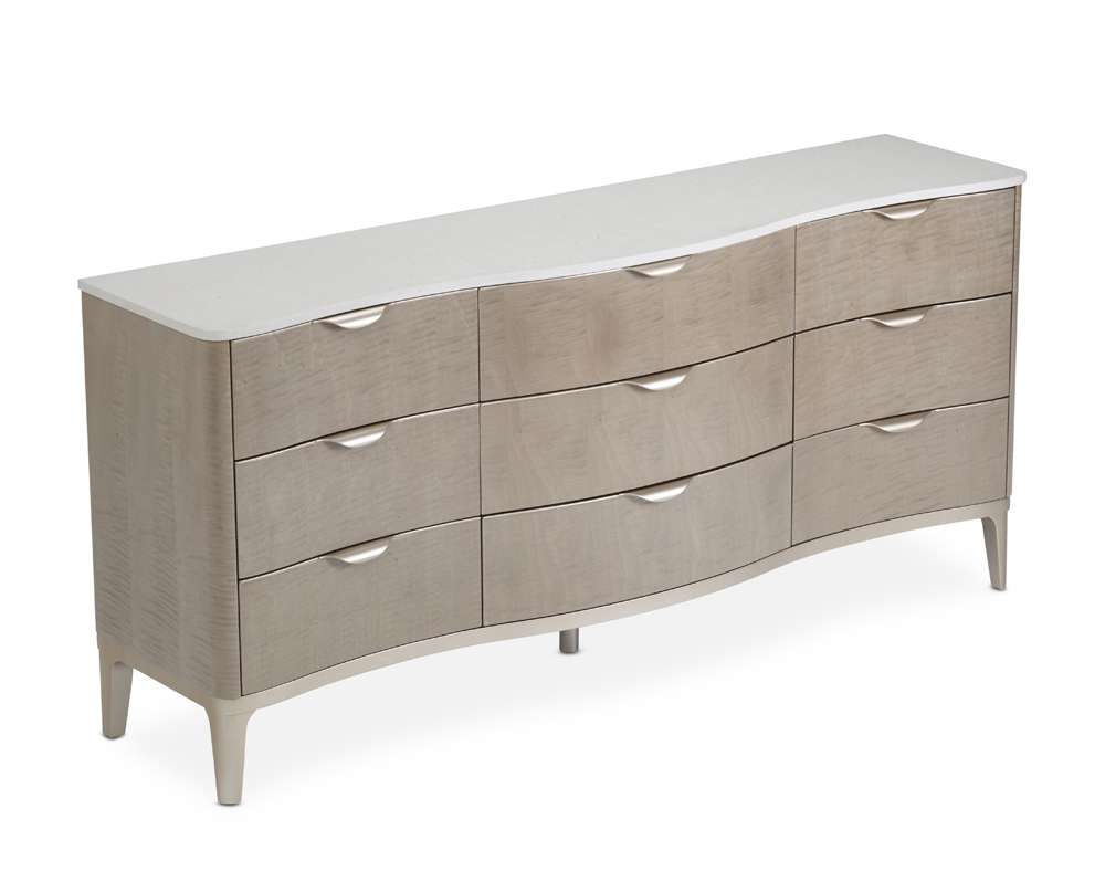 AICO by Michael Amini - Malibu Crest Dresser - Blush - N9007050SA-131 veiw 1