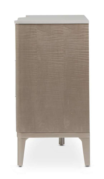 AICO by Michael Amini - Malibu Crest Dresser with Mirror - Blush - N9007050SA-260-131 veiw 7