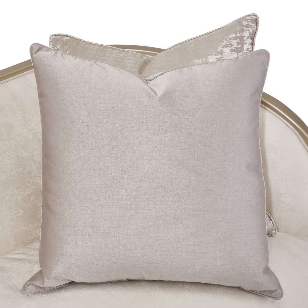 AICO by Michael Amini - Malibu Crest Loveseat - Cloud White/Chardonnay - N9007825-CLDWH-822 veiw 4