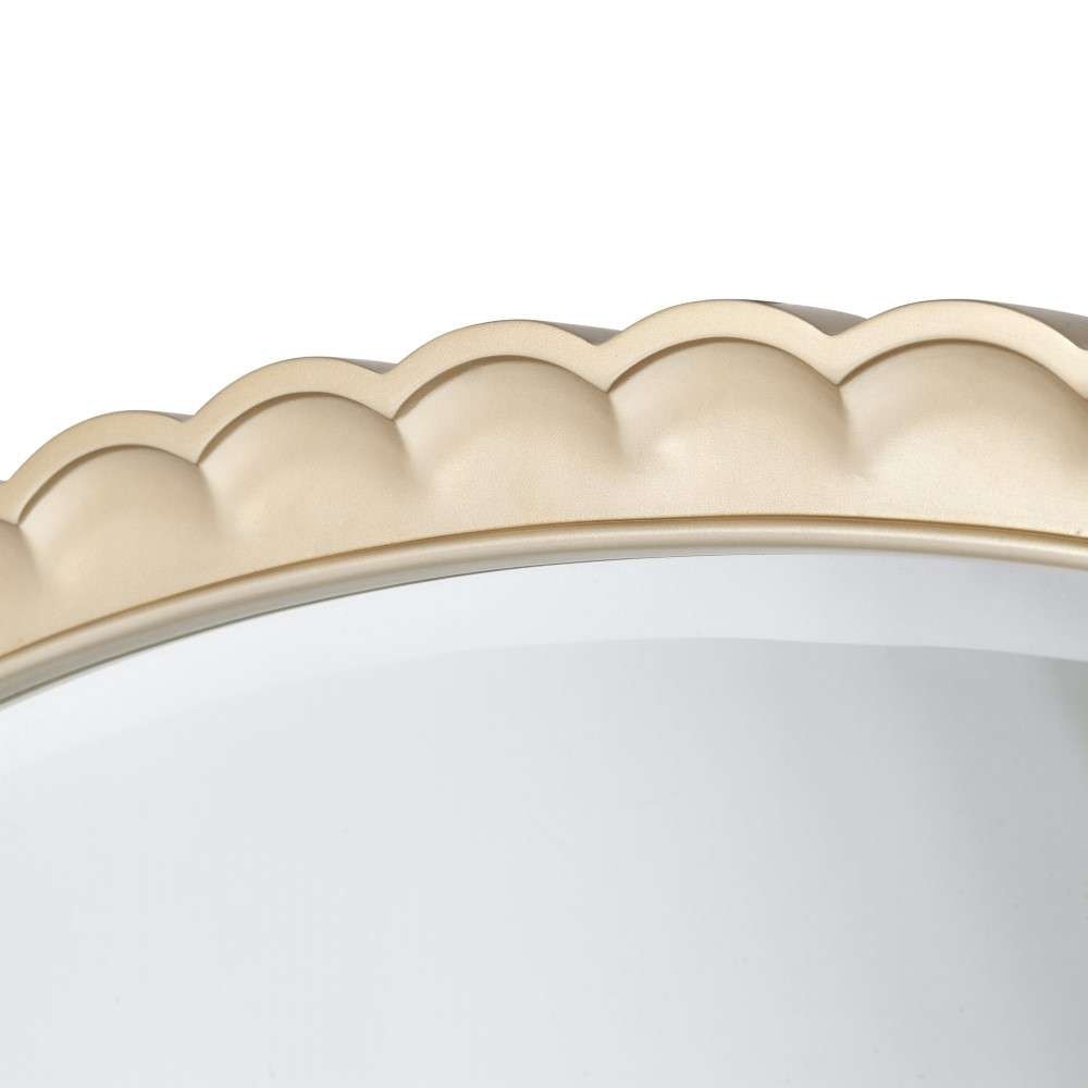 AICO by Michael Amini - Malibu Crest Oval Wall Mirror - Chardonnay - N9007260-822 veiw 3