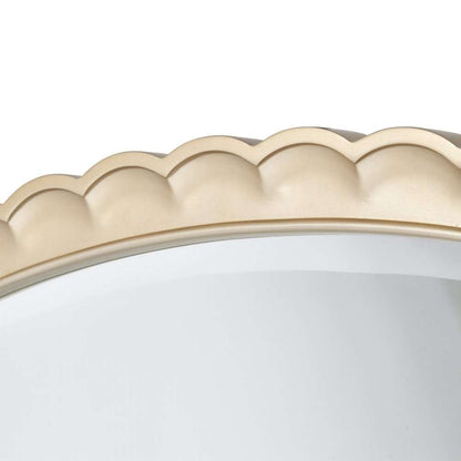 AICO by Michael Amini - Malibu Crest Oval Wall Mirror - Chardonnay - N9007260-822 veiw 3