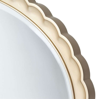AICO by Michael Amini - Malibu Crest Oval Wall Mirror - Chardonnay - N9007260-822 veiw 4