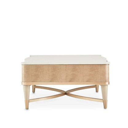 AICO by Michael Amini - Malibu Crest Rectangular Cocktail Table - Blush - N9007201-131 veiw 4