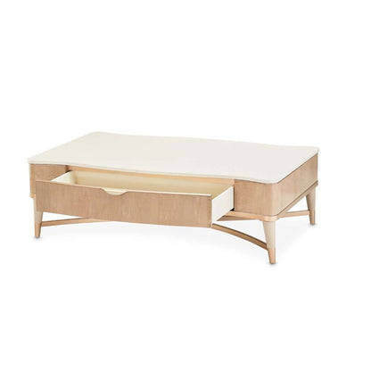 AICO by Michael Amini - Malibu Crest Rectangular Cocktail Table - Blush - N9007201-131 veiw 6