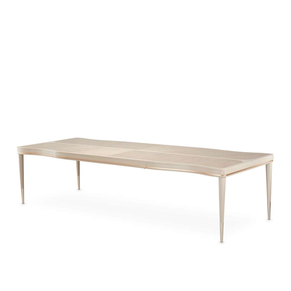 AICO by Michael Amini - Malibu Crest Rectangular Dining Table - Blush - N9007000-131 veiw 1