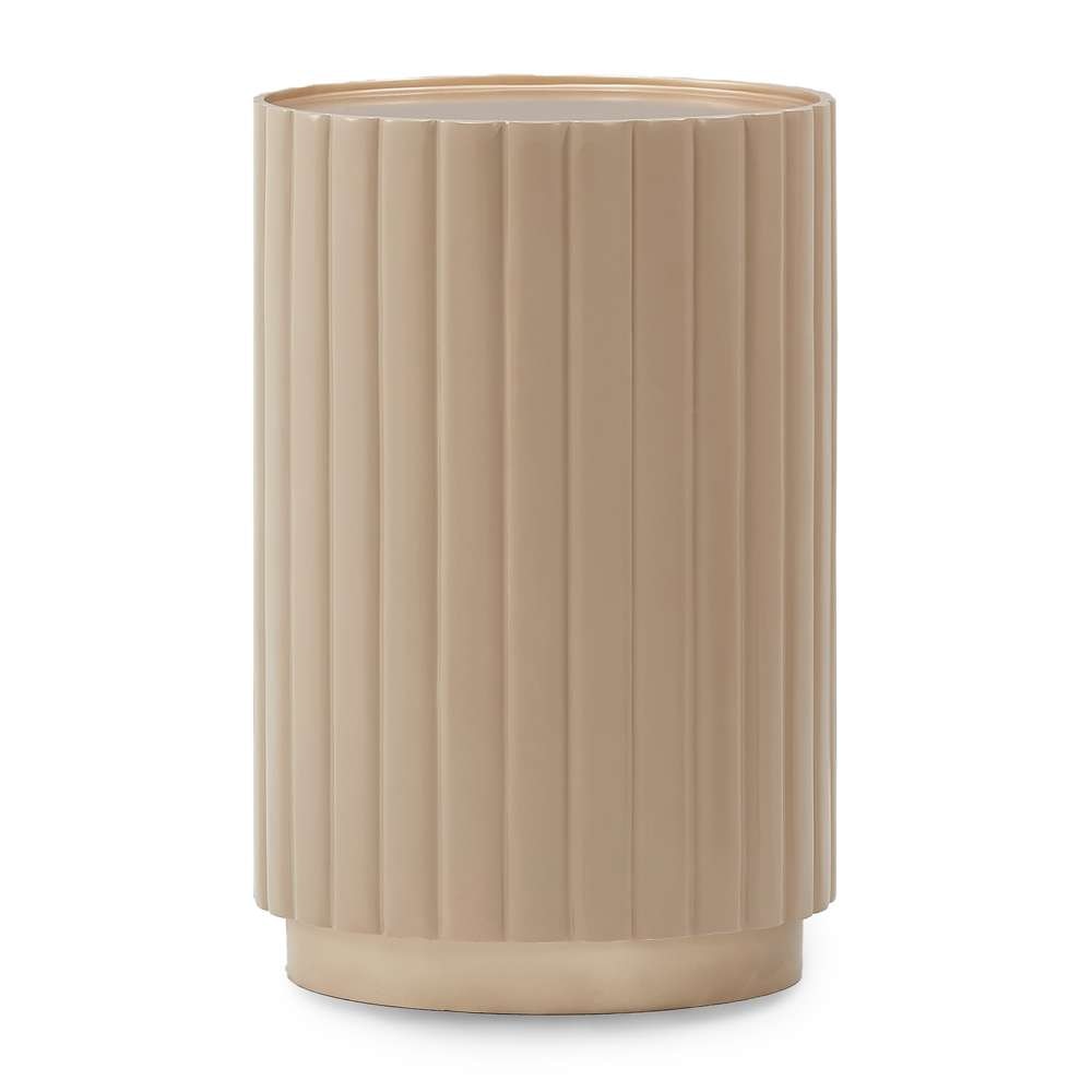AICO by Michael Amini - Malibu Crest Round Chairside Table - Chardonnay - N9007226-822 veiw 1