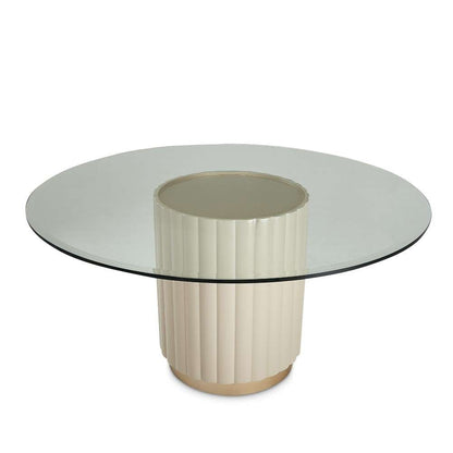 AICO by Michael Amini - Malibu Crest Round Dining Table - Chardonnay - N9007001-101-822 veiw 6