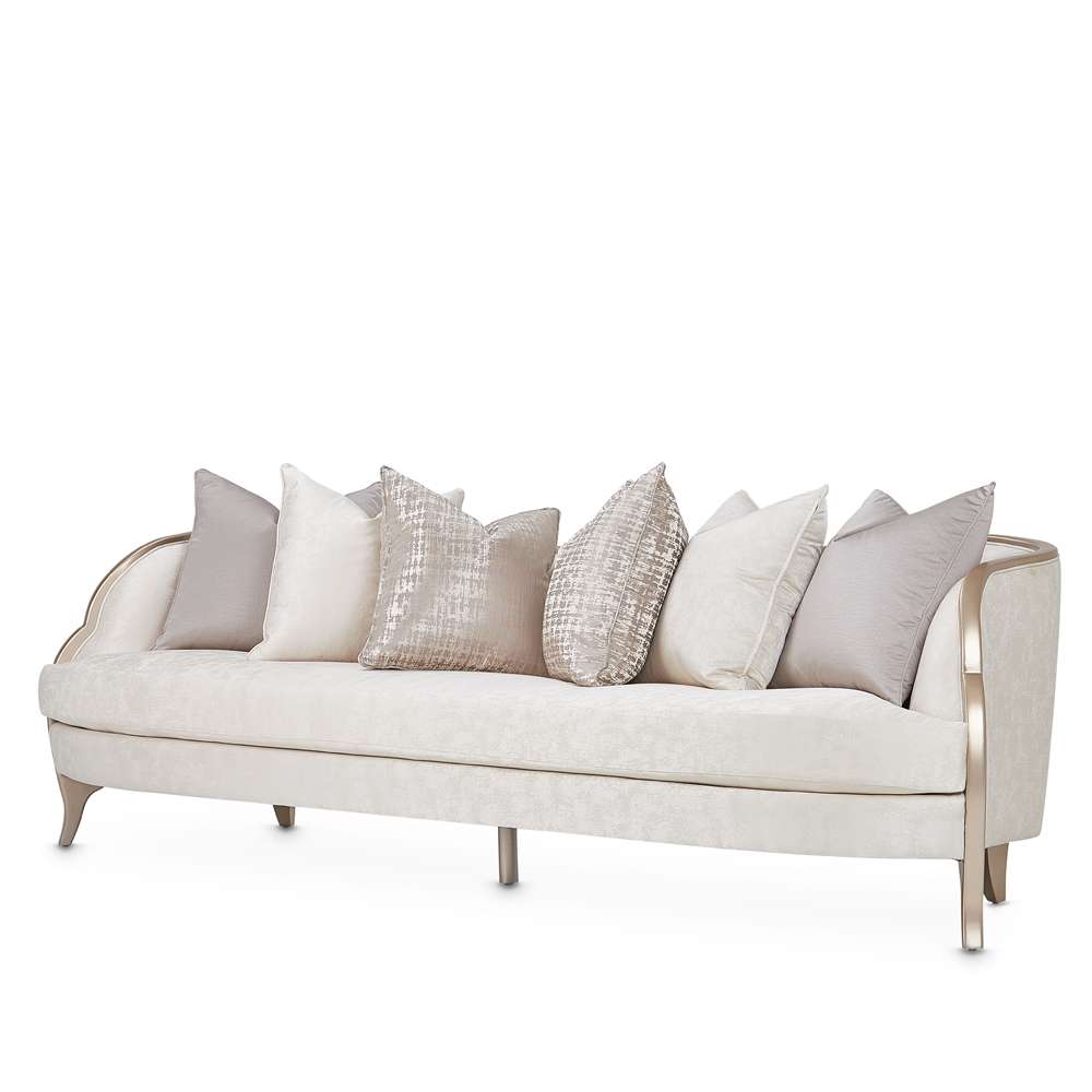 AICO by Michael Amini - Malibu Crest Sofa - Cloud White/Chardonnay - N9007816-CLDWH-822 veiw 1