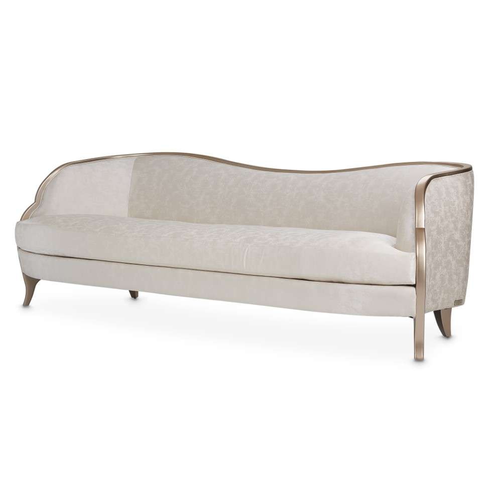 AICO by Michael Amini - Malibu Crest Sofa - Cloud White/Chardonnay - N9007816-CLDWH-822 veiw 5