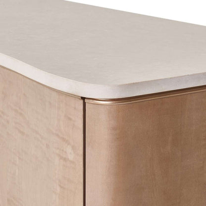 AICO by Michael Amini - Malibu Crest TV Console - Blush - N9007081-131 veiw 3