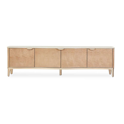 AICO by Michael Amini - Malibu Crest TV Console - Blush - N9007081-131 veiw 4
