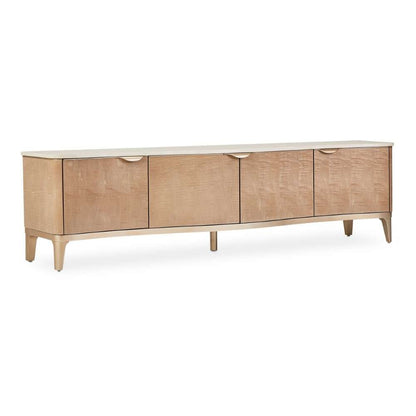 AICO by Michael Amini - Malibu Crest TV Console - Blush - N9007081-131 veiw 5