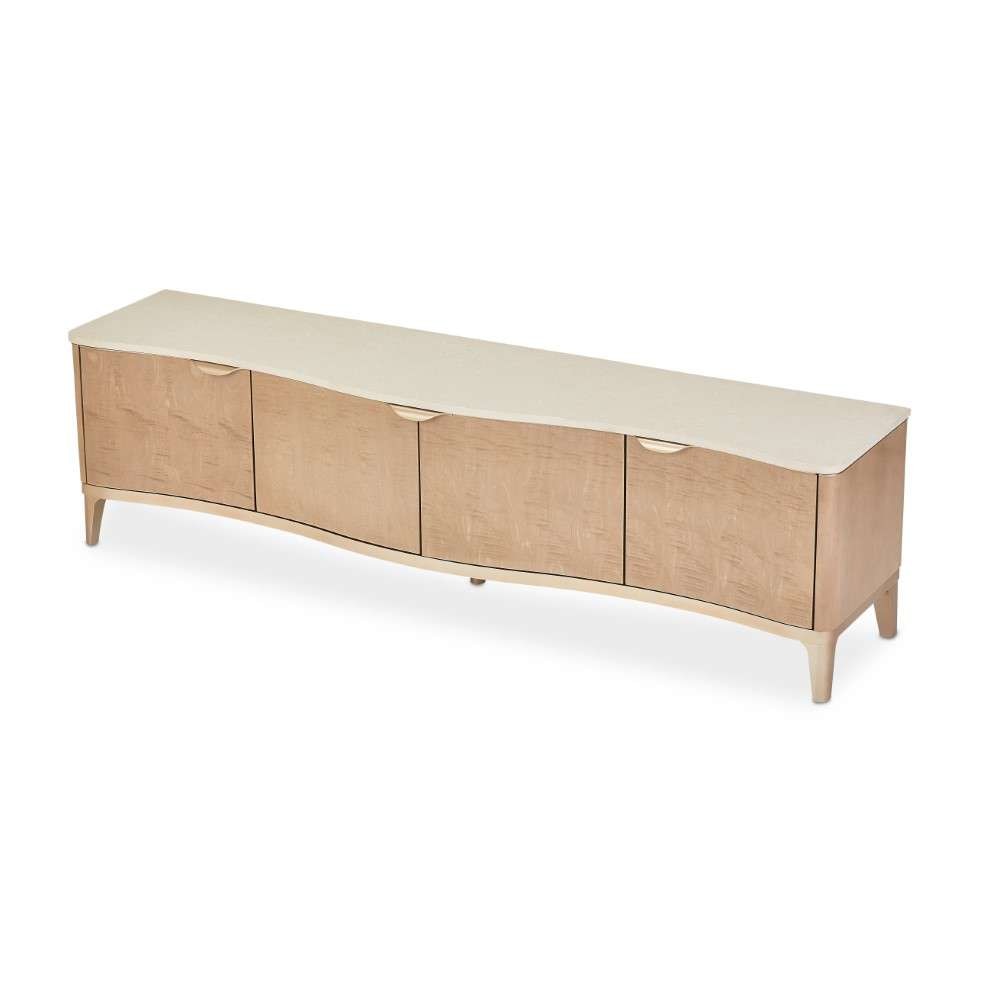 AICO by Michael Amini - Malibu Crest TV Console - Blush - N9007081-131 veiw 6