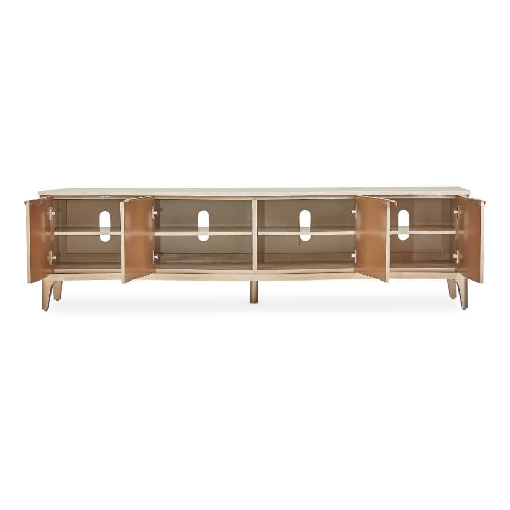 AICO by Michael Amini - Malibu Crest TV Console - Blush - N9007081-131 veiw 7