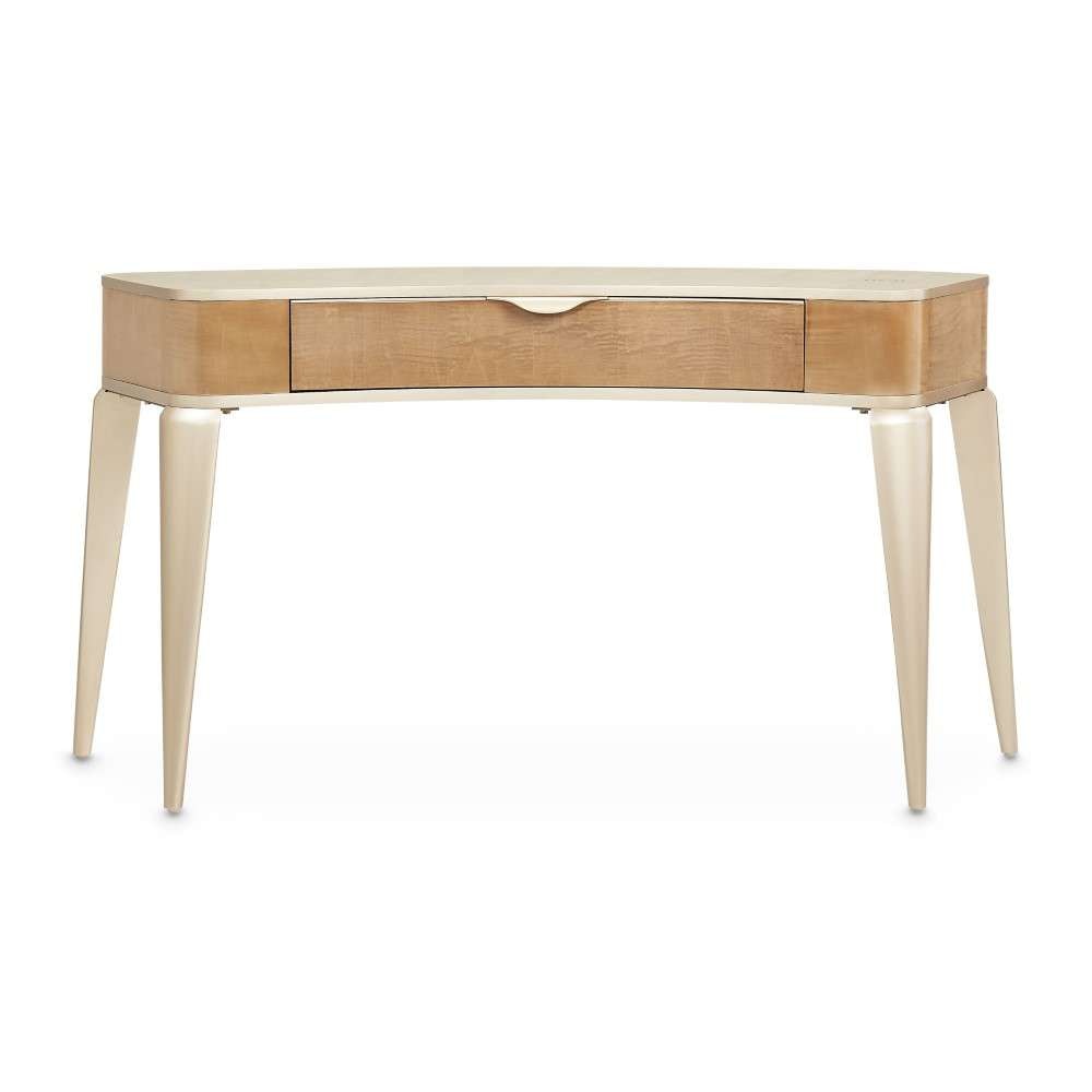 AICO by Michael Amini - Malibu Crest Vanity/Writing Desk - Blush - N9007058-131 veiw 2