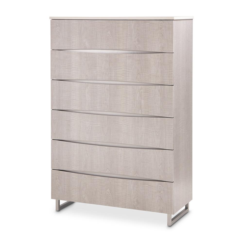 AICO by Michael Amini - Marin 6-Drawer Chest - Greige - NKI-MRIN070SA-139 veiw 1