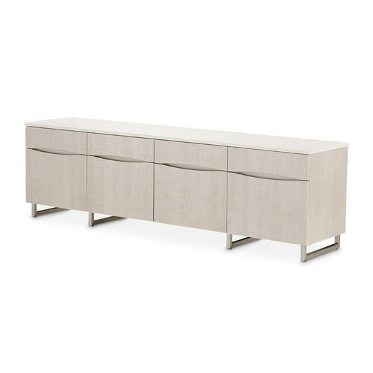 AICO by Michael Amini - Marin Media Cabinet - Greige - NKI-MRIN081-139 veiw 1