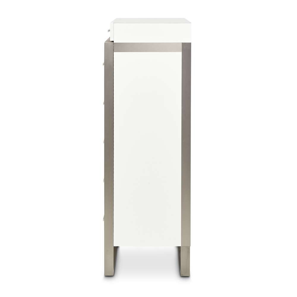 AICO by Michael Amini - Marquee 6-Drawer Chest - Cloud White - KI-MRQE070-108 veiw 8