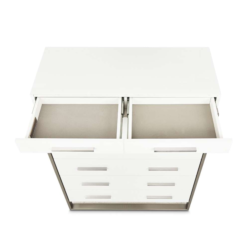 AICO by Michael Amini - Marquee 6-Drawer Chest - Cloud White - KI-MRQE070-108 veiw 10