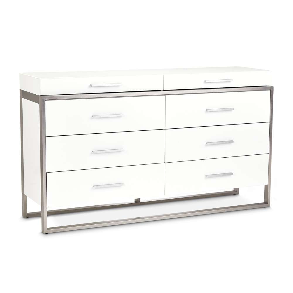 AICO by Michael Amini - Marquee Dresser - Cloud White - KI-MRQE050-108 veiw 3