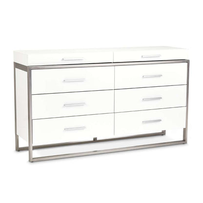 AICO by Michael Amini - Marquee Dresser - Cloud White - KI-MRQE050-108 veiw 3