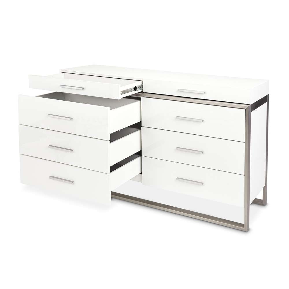 AICO by Michael Amini - Marquee Dresser - Cloud White - KI-MRQE050-108 veiw 6