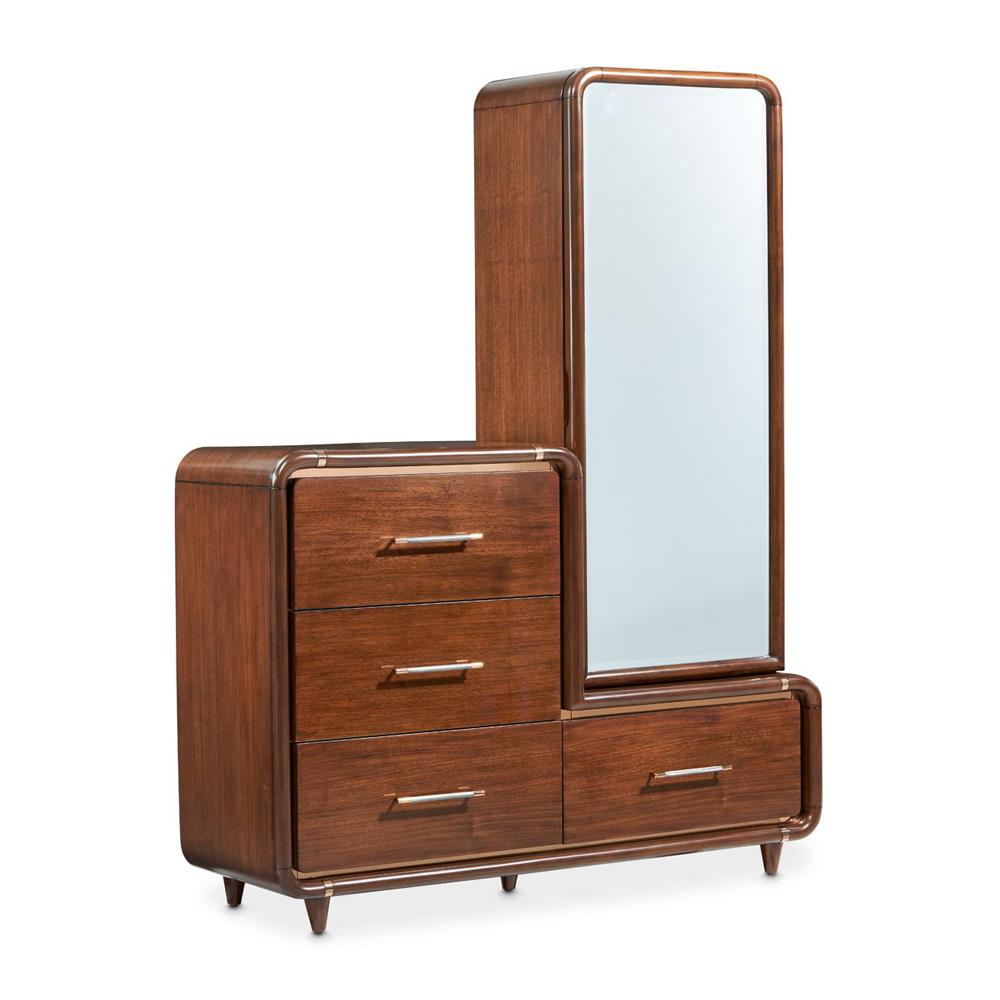 AICO by Michael Amini - Mason Park Chest with Storage Mirror - Umber - 9094070SA-71-406 veiw 1