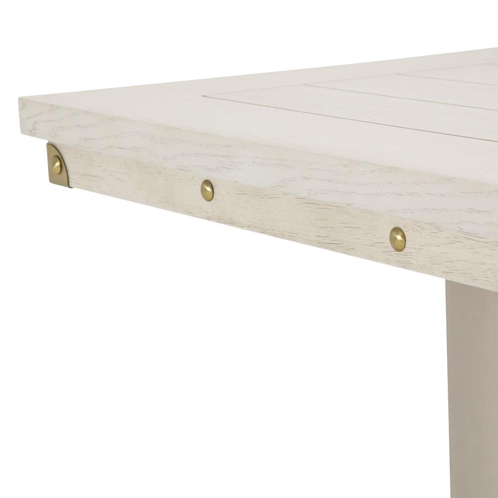 AICO by Michael Amini - Menlo Station Rectangular Dining Table in Eucalyptus & Brushed Silver - KI-MENP000-123 veiw 5