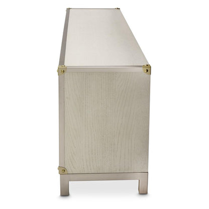 AICO by Michael Amini - Menlo Station TV Console in Eucalyptus - KI-MENP081-123 veiw 3