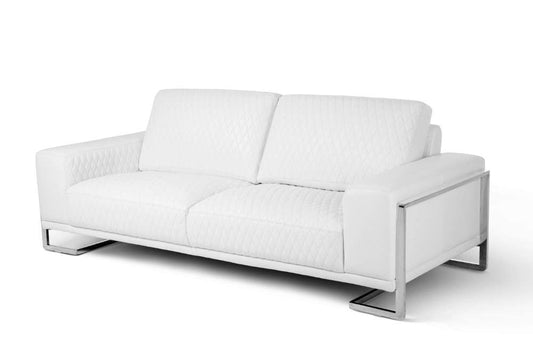 AICO by Michael Amini - Mia Bella Gianna Sofa in Stainless Steel Finish - MB-GIANN15-WHT-13 veiw 1