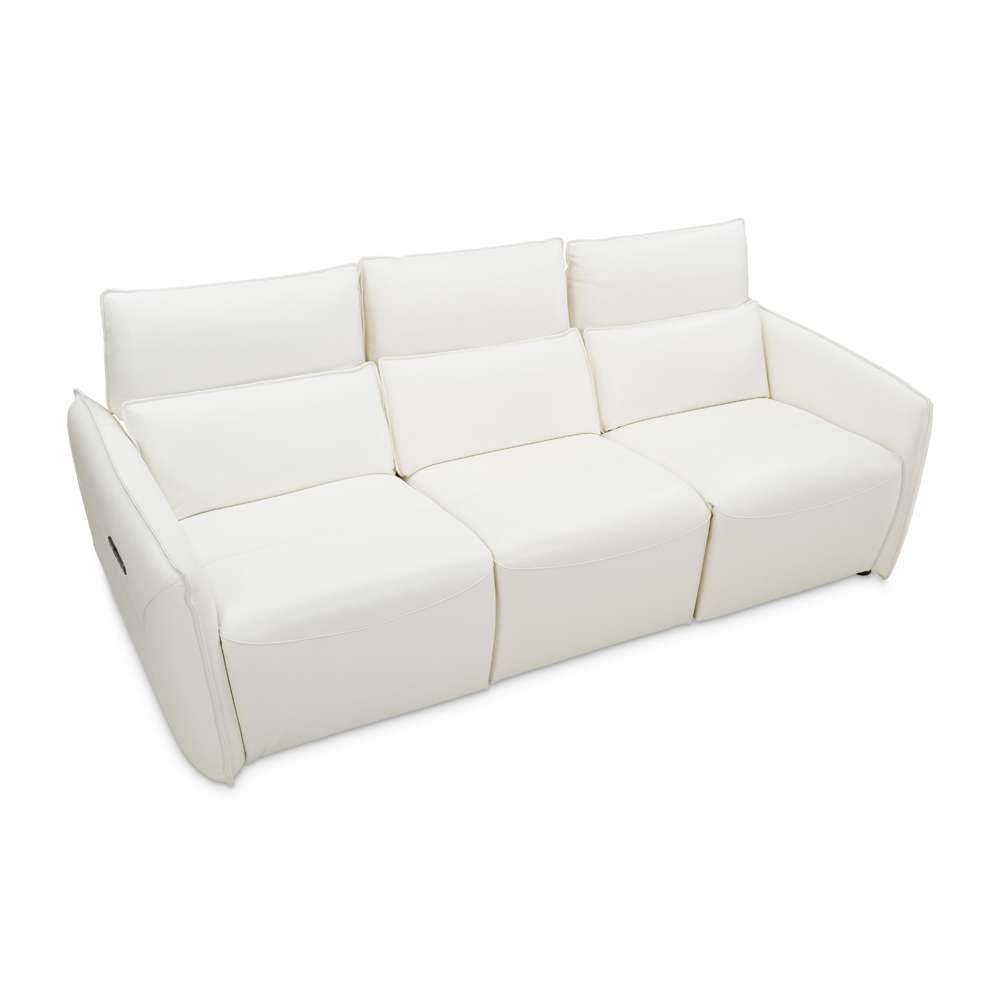 AICO by Michael Amini - Mia Bella Verona 3-Piece Sectional Sofa - Snow - MBL-VRNA-SSC3WHT-00 veiw 8