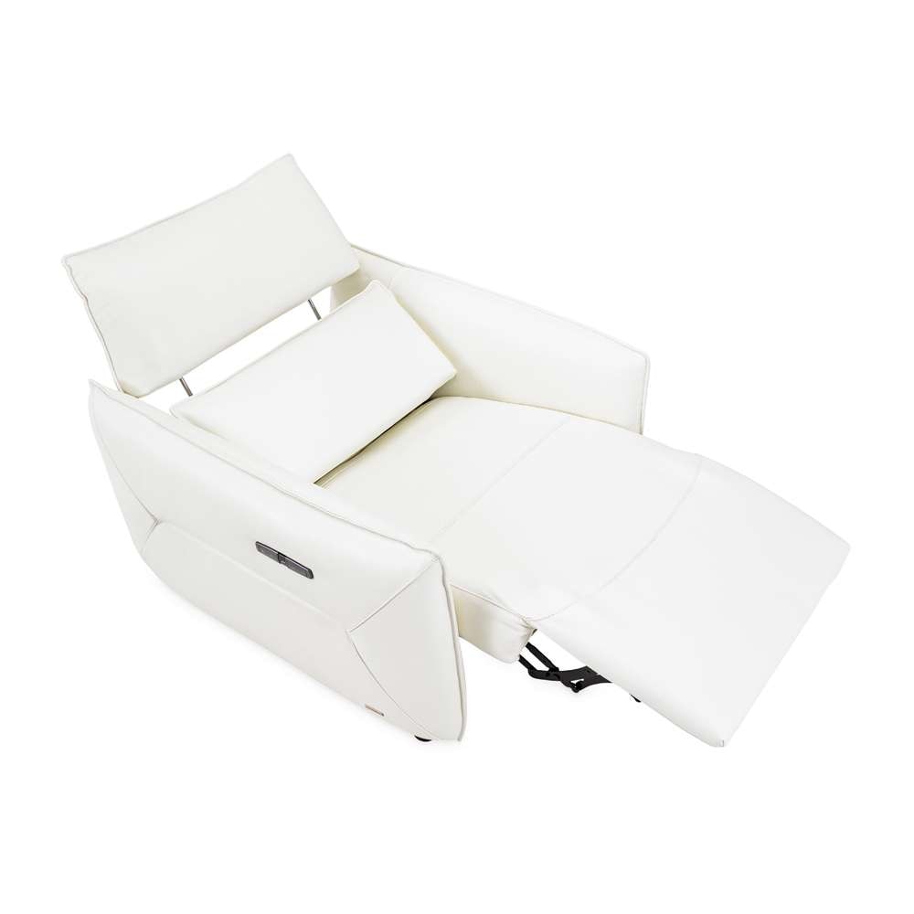 AICO by Michael Amini - Mia Bella Verona Matching Chair - Snow - MBLP-VRNA35-WHT-00 veiw 4