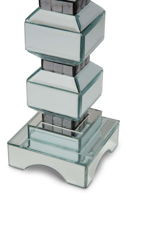 AICO by Michael Amini - Montreal - 2-Tier Mirrored Candle Holder with Crystals, Pack of 2 - FS-MNTRL154-PK2 veiw 2