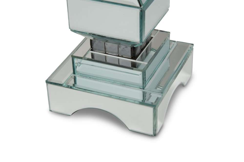 AICO by Michael Amini - Montreal - 2-Tier Mirrored Candle Holder with Crystals, Pack of 2 - FS-MNTRL154-PK2 veiw 3