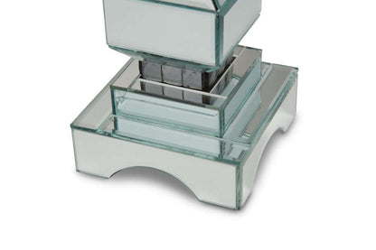 AICO by Michael Amini - Montreal - 2-Tier Mirrored Candle Holder with Crystals, Pack of 2 - FS-MNTRL154-PK2 veiw 3