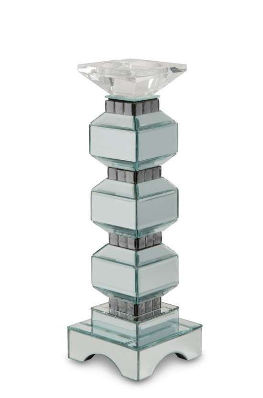AICO by Michael Amini - Montreal - 3-Tier Mirrored Candle Holder with Crystals, Pack of 2 - FS-MNTRL155-PK2 veiw 1