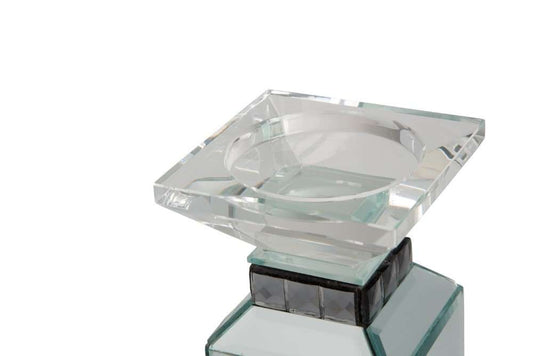 AICO by Michael Amini - Montreal - 3-Tier Mirrored Candle Holder with Crystals, Pack of 2 - FS-MNTRL155-PK2 veiw 2