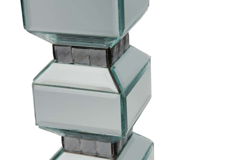 AICO by Michael Amini - Montreal - 3-Tier Mirrored Candle Holder with Crystals, Pack of 2 - FS-MNTRL155-PK2 veiw 3