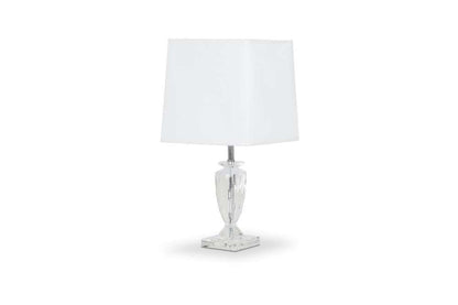 AICO by Michael Amini - Montreal - Crystal Table Lamp with Rectangular Shade, White, Pack of 2 - FS-MNTRL197-PK2 veiw 1