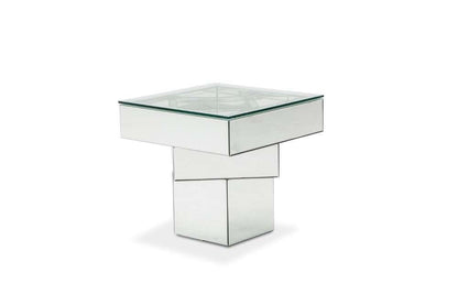 AICO by Michael Amini - Montreal - End Table with Glass Top - FS-MNTRL-1696 veiw 1