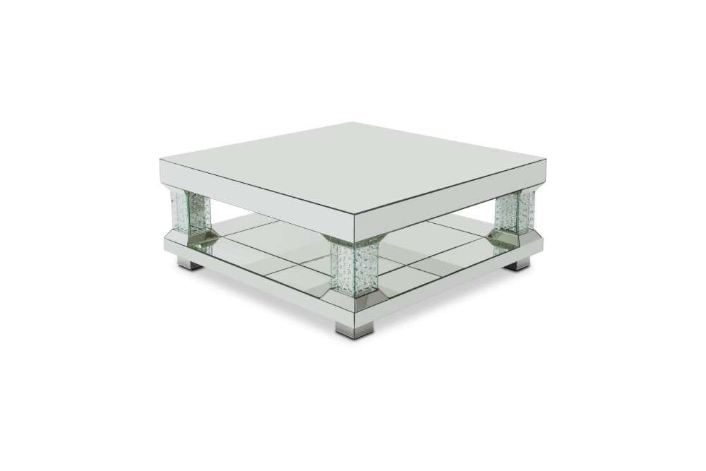 AICO by Michael Amini - Montreal - Mirrored Cocktail Table with Crystal Accents - FS-MNTRL208H veiw 1