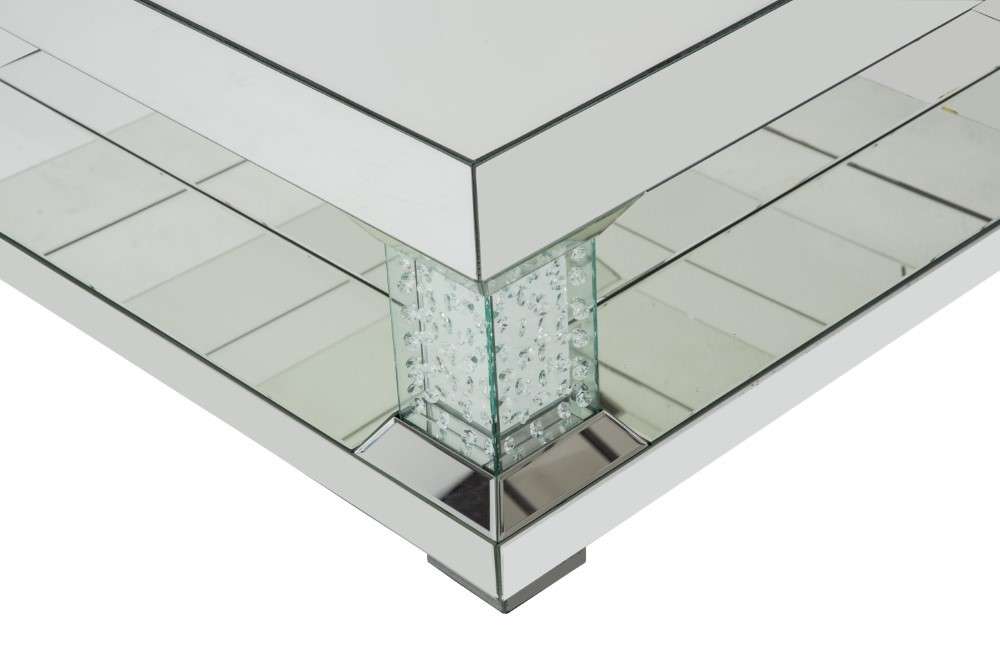 AICO by Michael Amini - Montreal - Mirrored Cocktail Table with Crystal Accents - FS-MNTRL208H veiw 2