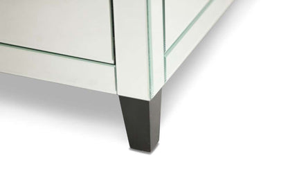 AICO by Michael Amini - Montreal - Mirrored Square Accent Table with Drawer - FS-MNTRL222H veiw 3